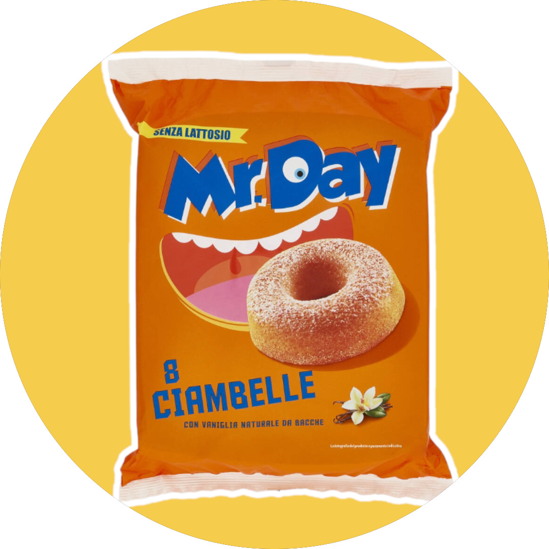 Mr.Day Ciambelle ×8 con vaniglia naturale da bacche