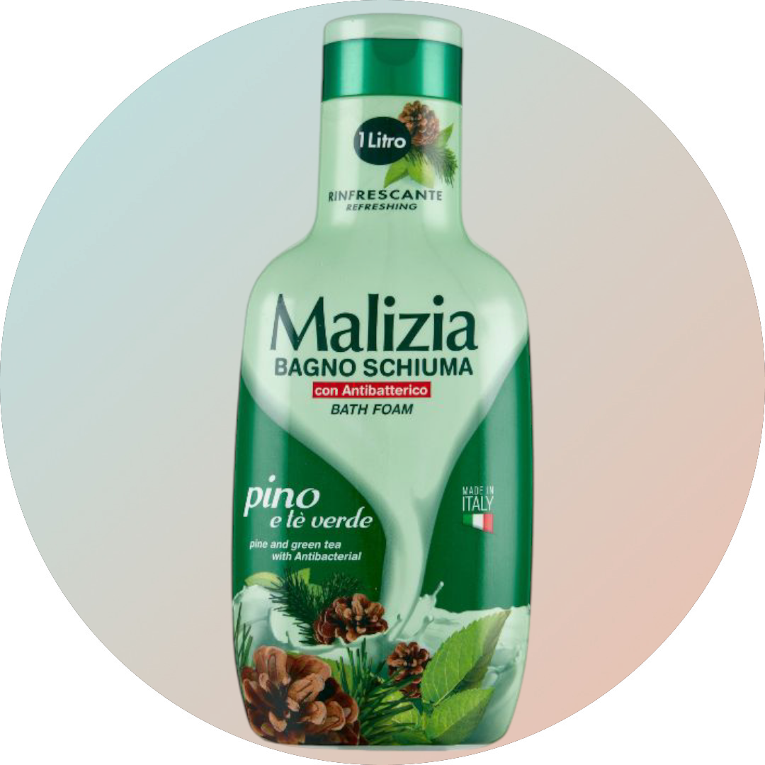 Malizia Bagnoschiuma con Pino e tè verde