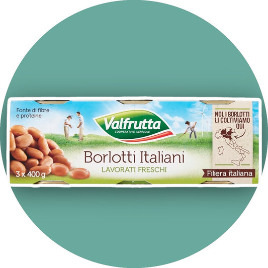 Valfrutta borlotti italiani 3 brick