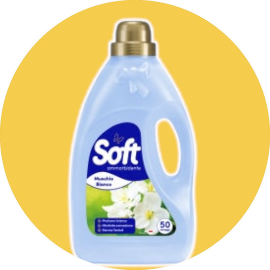 Soft ammorbidente floreale bianco