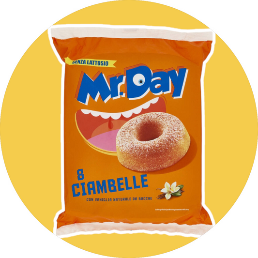 Mr.Day Ciambelle ×8 con vaniglia naturale da bacche