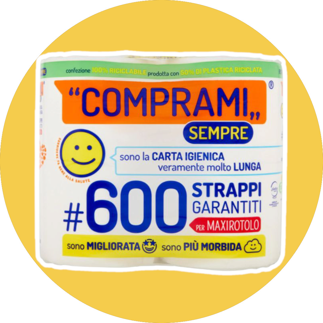 Comprami sempre carta igienica 600 strappi